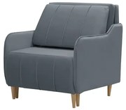 Fotel z funkcją spania BEST Szary