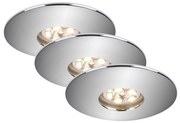 Briloner 7240-038 - Zestaw 3x LED lampy łazienkowe ATTACH LED/1,8W/230V IP44
