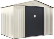 Domek ogrodowy metalowy "Nebraska" - 5,29 m2 (4,83 m2 na gruncie) - Beżowy