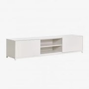 Szafka Rtv Kivora Mdf Gardenia Biel & ↔︎ 180 Cm - Sklum