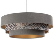 Szaro-złota lampa z trzyczęściowym abażurem - 3X S451 M2-M14
