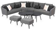 Melia LIKA-TEX® szary - luksusowy zestaw ogrodowy