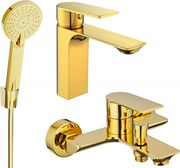 Mexen Alexa R40 zestaw wannowy, złoty - 71203R40-50