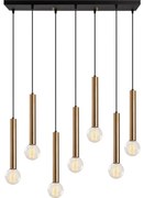 Žyrandol na lince TEMPO 7xE27/40W/230V złoty