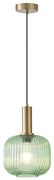 Żyrandol na lince 1xE27/15W/230V zielony śr. 20 cm