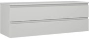 Mexen Orio szafka łazienkowa podumywalkowa 140 cm z blatem, 2 szuflady, szara mat - 91A10-14047-2-BFFC62