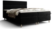 Czarne tapicerowane welurem łóżko 7 rozmiarów Z4-G84