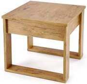 Kwadratowa ława z szufladą dąb wotan Z0-A08