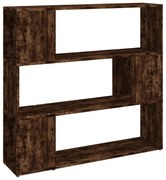 Otwarty regał z 3 półkami przydymiony dąb B4-L40