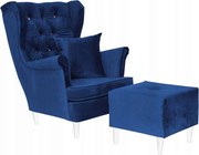 Fotel uszak z podnóżkiem Gaja Family Meble