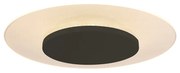 Moderne plafondlamp wit met zwart 28cm incl. LED - Lido Nowoczesny Oswietlenie wewnetrzne