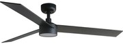 FARO 34298WT-1TW - LED Ściemnialny wentylator RUDDER L LED/18W/230V czarny śr. 132 cm WT + pilot
