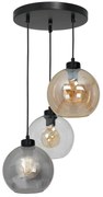 Lampa wisząca, potrójna 3 klosze kula SOFIA MIX 3xE27