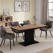 Stół jadalny goldkraft dąb/czarny 120x80x77.4 fenaro