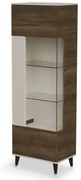 Witryna wysoka RANDOM 2 W-1 60cm orzech/kaszmirowa HALMAR