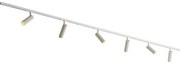 Modern railsysteem wit met 6 spots beige 1-fase - Slimline Uzzy