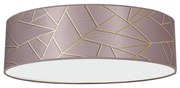 Plafon ZIGGY 3xE27/60W/230V różowy/złoty