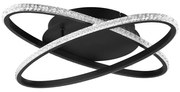 Czarna lampa sufitowa LED Lane – Trio