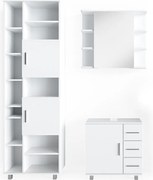 Zestaw mebli łazienkowych biały 60x33x60.8 ilias