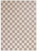 Dywan zewnętrzny Ereon kratka kremowo-beżowa 80 cm x 150 cm