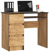 Nowoczesne biurko do komputera dąb craft B0-K86