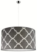 Duolla - Żyrandol na lince MAROKO 1xE27/40W/230V śr. 45 cm szary/biały