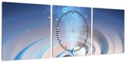 Obraz - Eteryczny yin-yang (z zegarem) (90x30 cm)