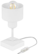Biała lampka nocna stołowa DTI-WE10x10WE buk 1xE27