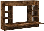 Biurko wiszące z półkami przydymiony dąb M0-M74