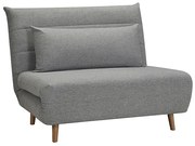 Szary rozkładany fotel SPIKE