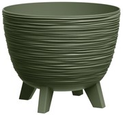 Doniczka okrągła Furu 19 cm zielony PROSPERPLAST