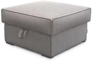 Beżowy taboret SMART COSARO z miejscem do przechowywania 65x65 cm