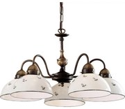 Kolarz 731.85.16 - Żyrandol na łańcuchu NONNA 5xE27/75W/230V niebieski