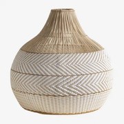 Lampa Z Abażurem Z Plecionego Rattanu Llaury Ø70 Cm - Sklum