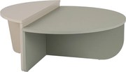 Zestaw 2 okrągłych stołów kawowych z płyty pilśniowej laminowanej L90 cm - ORION