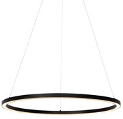 Lampa wisząca czarna 80 cm w komplecie z LED 3-stopniowo ściemnialna - Girello