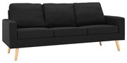 3-osobowa czarna sofa W6-Z42