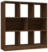 Otwarty klasyczny regał na książki brązowy dąb K6-B95