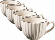 Mäser Zestaw 4 filiżanek OSITA – 200 ml, kremowy