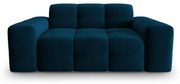 Ciemnoniebieska aksamitna sofa 156 cm Kendal – Micadoni Home