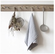 Jasnoszara lniana ściereczka Linen Tales, 65x45 cm