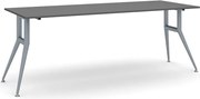 Stół konferencyjny do biura WIDE, 220x80 cm, grafit