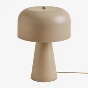 Metalowa Lampa Stołowa Gyula Nude Beżowy - Sklum