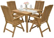 Zestaw ogrodowy teak LAGUNA QUATRO 1 + 4