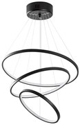 Czarna lampa wisząca LED ø 50 cm Simit – Opviq lights