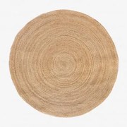 Okrągły Dywan Ø145 Cm Neferet Yute - Sklum