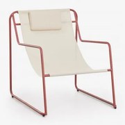 Huśtawka Z Podłokietnikami Ze Stali Z Poduszką Lorvian Terracota - Sklum