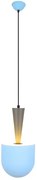 Niebieska lampa wisząca w stylu skandynawskim - R0-G54