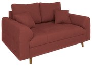 Ceglasta sztruksowa sofa 150 cm Ariella – Ropez