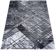 Szary prostokątny nowoczesny dywan F5-M50